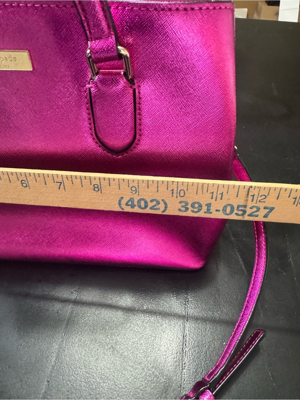 kate spade Metallic Fuchsia Satchel with Detachable Strap - Picture 11 of 11
